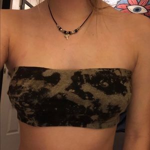 Tie dye tube top